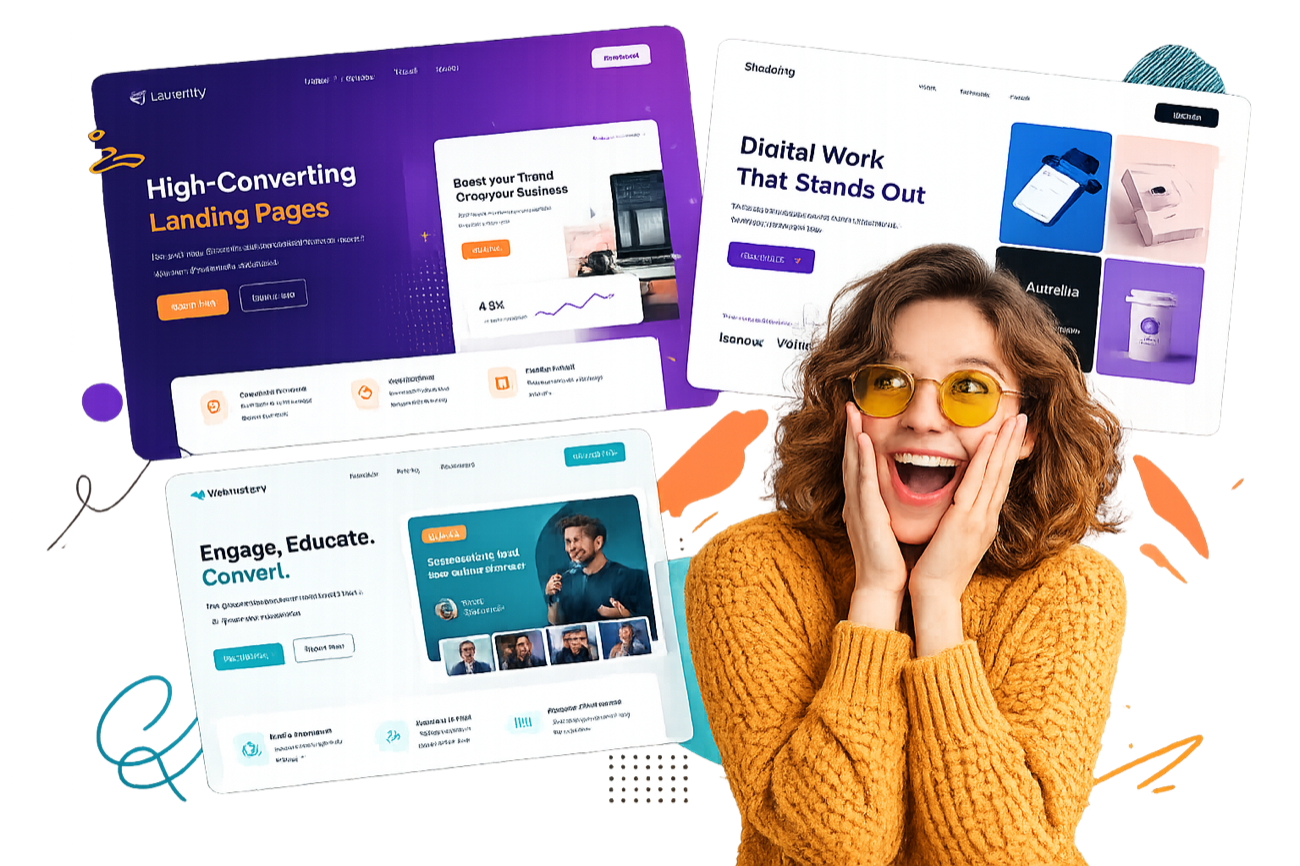 Sites e landing pages criados pela Vale Digital